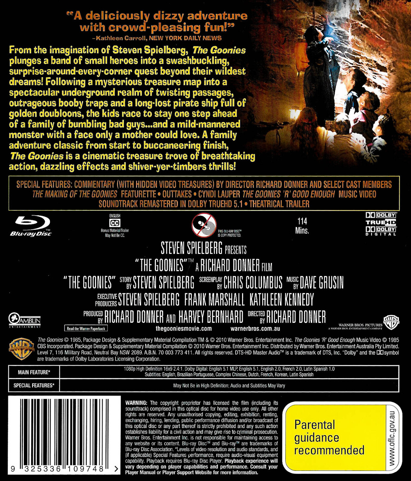 The Goonies (25th Anniversary) -Rare Blu-Ray Aus Stock -Family New ...