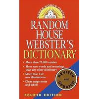 Random House Webster's Dictionary -RANDOM HOUSE Book