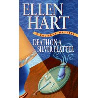 Death on a Silver Platter -Ellen Hart Paperback Novel Book