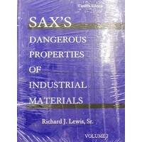 Sax's Dangerous Properties of Industrial Materials, Volume 2: Twelfth Edition