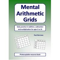 Mental Arithmetic Grids Paul Borrows Paperback Book