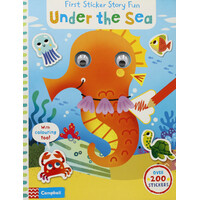 Under the Sea: First Sticker Story Fun -Tiago Americo Paperback Children's Book