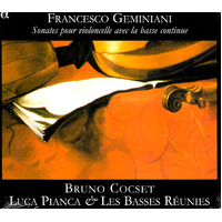 Francesco Geminiani Sonates pour violoncello avec la basse continue -Geminiani F CD