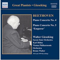 Great Pianists - Giesekin -Beethoven, L. V. CD