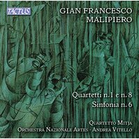 Gian Francesco Malipiero Strings Quartets Nos.1 6 8 -Quartetto Mitja Orchestra CD