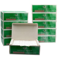 1000 x American Aviator King Size Filter Tubes Green Point with Menthol-Capsule 5 Boxes
