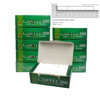 1000x Cartel Full Flavour Menthol Filter Tubes King Size Tobacco Cigarette Green