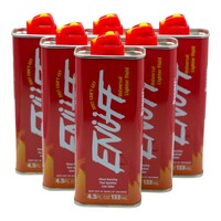 6 x Enuff Genuine Lighter Premium FLUID Fuel Petrol Refill 133ml