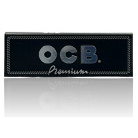 1 OCB Premium Black Papers 1 1/4 Size Cigarette Roll Paper 50 Leaves