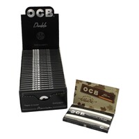 Box of 25 OCB Premium Black Double Papers Regular Size Cigarette Roll Paper