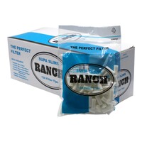 Box of 12 Ranch Supa Slim Light Blue Cigarette Filters, 12X130 - 1560 Tips Total