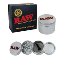 Raw 4 Layer Herb Spice Tobacco Grinder 56mm Shredder Crusher Machine Smoke