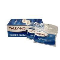 10 X Tally-Ho Super Slim Blue Filter Tips Paper Extra Strength - Full Box