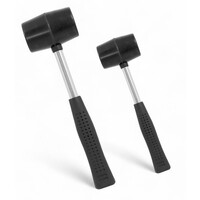 500g and 800g Pack Rubber Mallet Hammer Double Rubber Face Anti-Skid Handle Tool