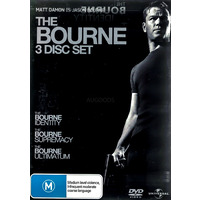 THE BOURNE 3 DISC SET - Rare DVD Aus Stock New Region 4