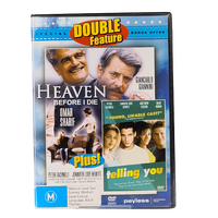 Heaven Before i Die & Telling You Double Feature - Rare DVD Aus Stock New