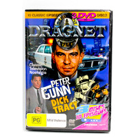 Dragnet Peter Gunn-Dick Tracy 3 Discs 10 Episodes -DVD Series Comedy New