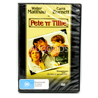 PETE 'N' TILLIE Carol Burnett Walter Matthau - Rare DVD Aus Stock New Region 4