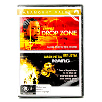 Drop Zone/ Narc - Paramount Value - Rare DVD Aus Stock New