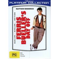 Ferris Bueller's Day Off Platinum CCollection -DVD -Comedy New Region 4