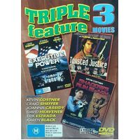 TRIPLE FEATURE - Executive Power / Twisted Justice / Shadows Run Black