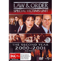 Law & Order Special Victims Unit - Year 2: 2000-2001 Season DVD Preowned: Disc Excellent