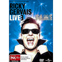 RICKY GERVAIS LIVE FAME DVD Preowned: Disc Excellent