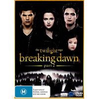 The Twilight Saga - Breaking Dawn Part 2 -Rare Aus Stock Comedy Preowned DVD Excellent Condition 