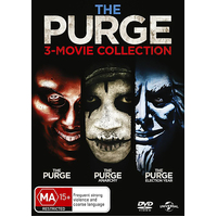 The Purge 3-Movie Collection: The Purge / The Purge Anarchy / The Purge: Election Year DVD Preowned: Disc Excellent