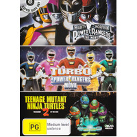 Mighty Morphin Power Rangers | Turbo A Power Rangers Movie | Teenage Mutant Ninja Turtles 2 The Secret Of The Ooze DVD Preowned: Disc Excellent