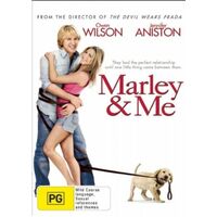 Marley And Me Owen Wilson Jennifer Aniston DVD Preowned: Disc Excellent