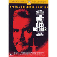 THE HUNT FOR RED OCTOBER - SEAN CONNERY DVD Preowned: Disc Excellent