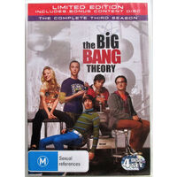 THE BIG BANG THEORY THE COMPLETE 3 SEASON -Rare Preowned DVD Excellent Condition Aus Stock Comedy