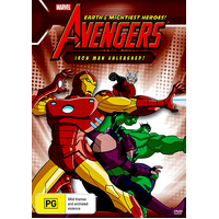 The Avengers Earth's Mightiest Heroes! - Iron Man Unleashed! (Marvel) DVD Preowned: Disc Excellent