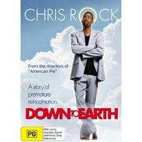 Down To Earth (2007) A Story of Premature Reincarnation CHRIS ROCK DVD Preowned: Disc Excellent