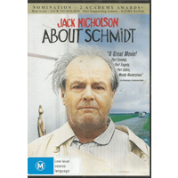 JACK NICHOLSON ABOUT SHMIDT - Rare DVD Aus Stock Preowned: Excellent Condition