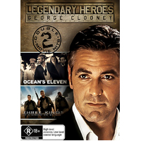 George Clooney Legends. Double-Oceans 11/Three Kings DVD Preowned: Disc Excellent