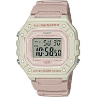 Casio W218HC-4A2 Womens Watch Alarm Pink Resin 50 Meter WR Chronograph AU Stock