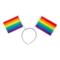 Gay Pride Headband Rainbow Flag LGBTQ+ Lesbian Boppers Unisex Fancy Dress Party