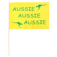 Aussie Handheld Flag 44cm x 29cm Australian Olympics Home Decor Sport Decor Australia Day