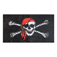 150x90cm Skull and Crossbones Jolly Roger Pirate Flag Outdoor Banner Crossed