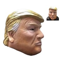President Trump Mask Novelty Funny Dress Up USA Costume Accessory Meme Full Head