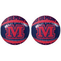 2-Pack Official AFL Melbourne Demons Inflatable Beach Ball Pool Toy Gift 50cm