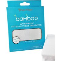 Kids Kiss Bamboo Fitted Waterproof Cot Mattress Protector/Cover Ultra Thin