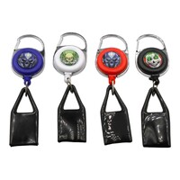 1 X Retractable Lighter Leash Clip Keychain Holder Rubber Cover Large Maxi Bic