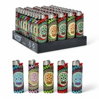 50x BIC Maxi Fluo Skull Lighters – Special Edition Pocket Lighters