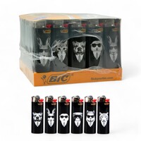 50x BIC Slim Lighters Cool Animals Edition (J23) – Bulk Box