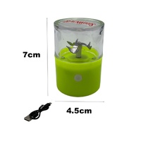 Yellow USB Rechargeable Electric Herb and Tobacco Grinder - Portable Crusher Machine