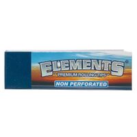 Elements Natural Non-Perforated Filter Tips Smoking Papers 50 Tips Per Book