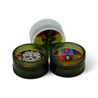 30mm Mini Herb Grinder 2 Layers Smoke Spice Tobacco Plastic Crusher - Assorted